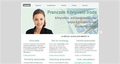 Desktop Screenshot of pranczek.hu