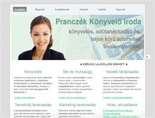 Tablet Screenshot of pranczek.hu